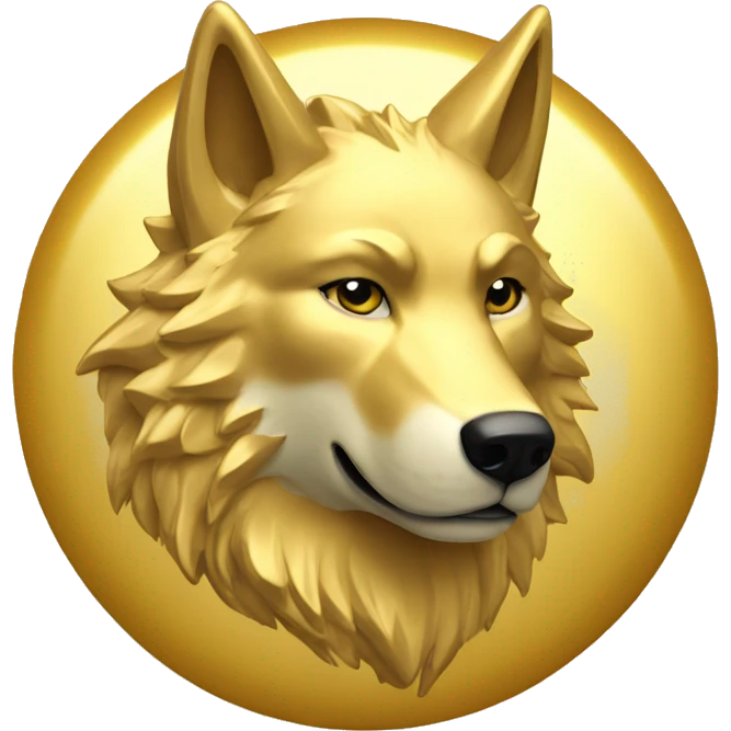 gold Wolf stamp of approval emoji