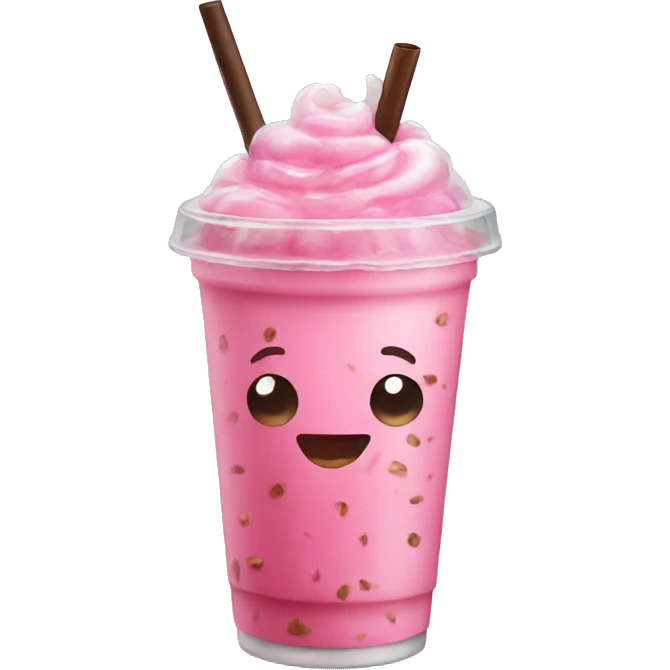 Pink Iced Coffee emoji