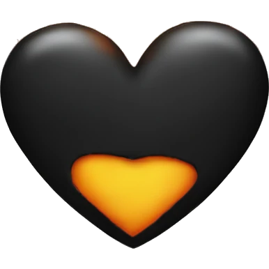 Black burning Heart  emoji