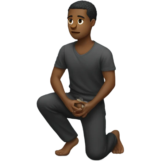 kneeling with ring in hand emoji