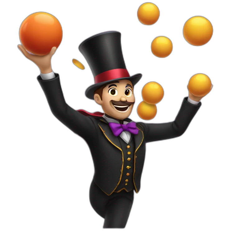 magician juggling emoji