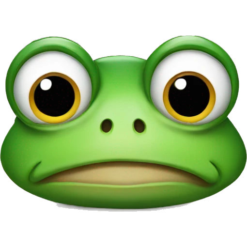 Crying frog emoji