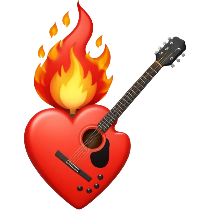 ❤️‍🔥🎸 emoji