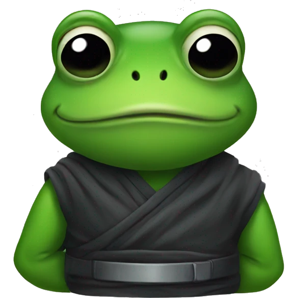 A frog in a ninja suit emoji