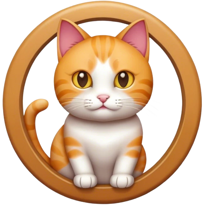 котик в колі emoji