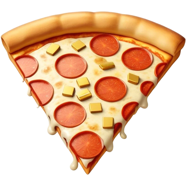 Pizza with gold bars emoji
