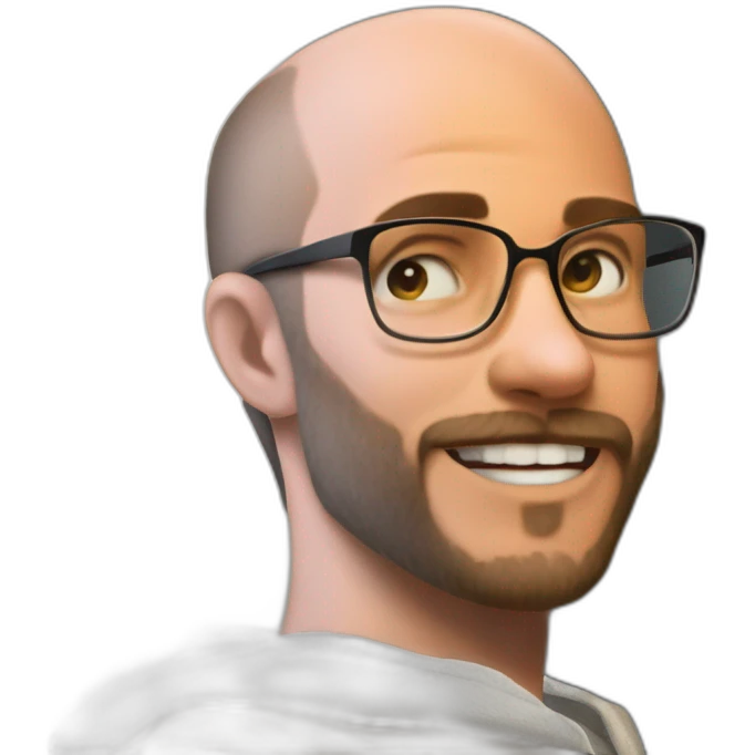 solo smile meme realistic bald emoji