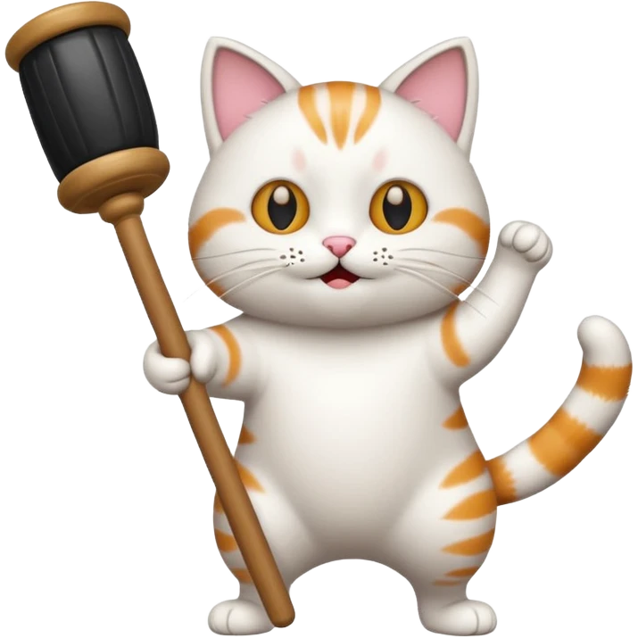 кот с вантузом танцует emoji