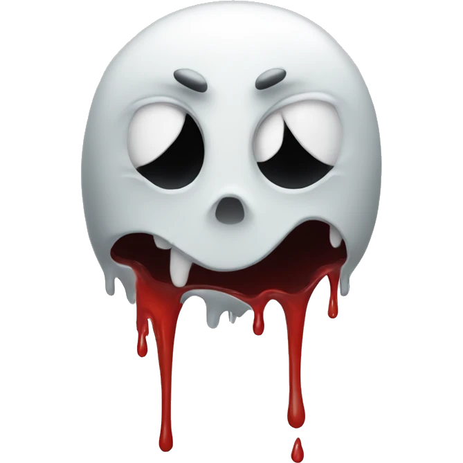 bleeding ghost emoji