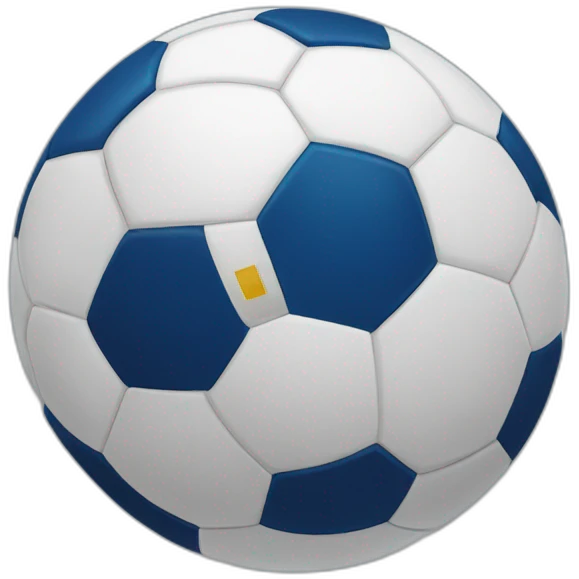 Barcelona soccer ball emoji