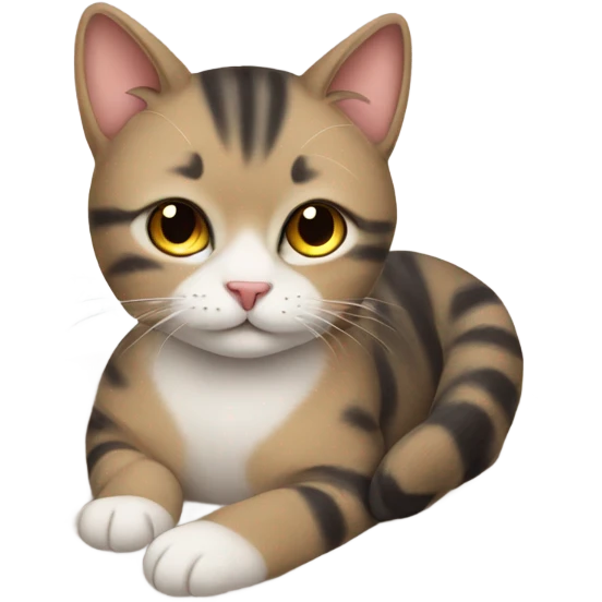 cute cat in bed emoji