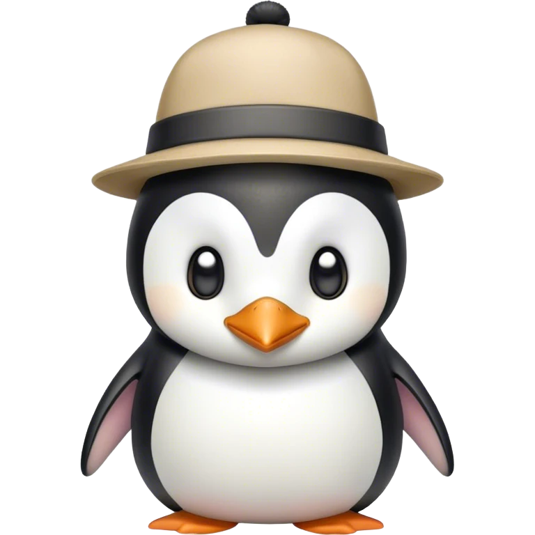 Penguin with hat emoji