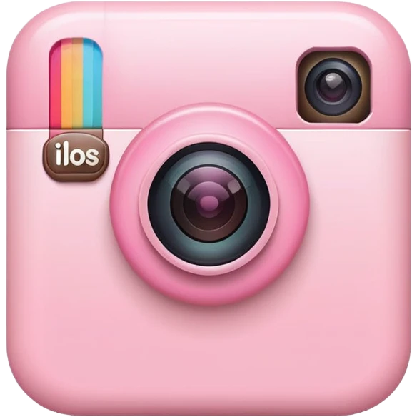 Baby pink Instagram icon emoji