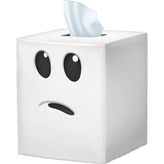 Tissue Box no Face white emoji