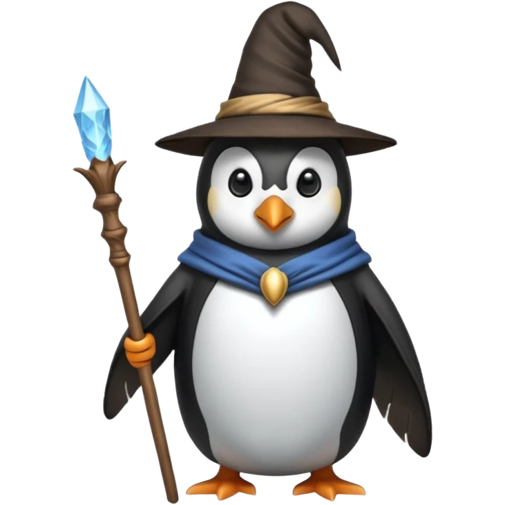 Penguin Wizard emoji