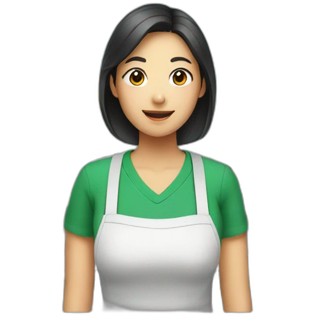 asian cashier emoji