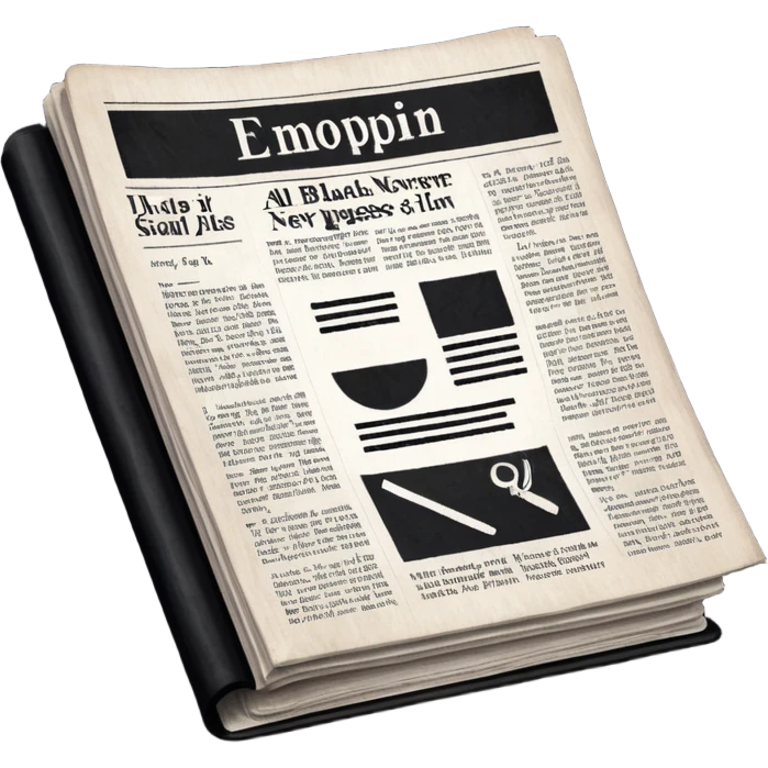 all-black newspaper even pages emoji