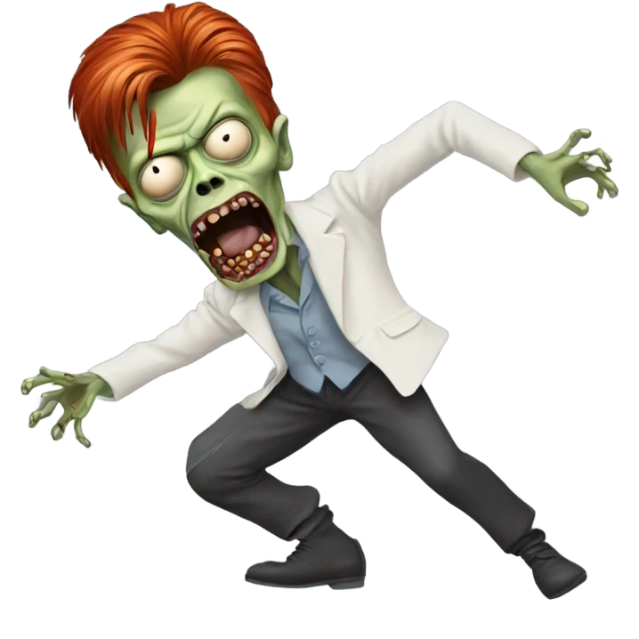david bowie zombie dancing emoji