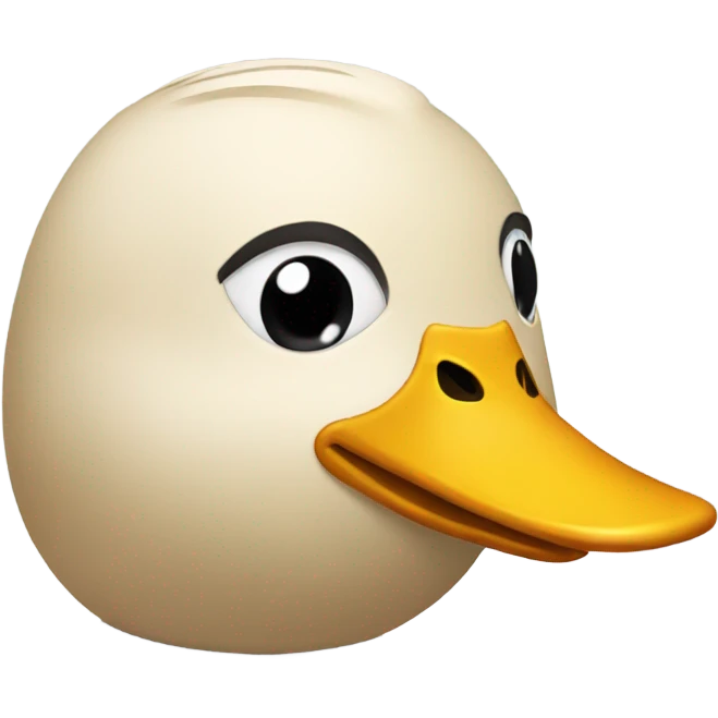 Duck with a bob haircut emoji