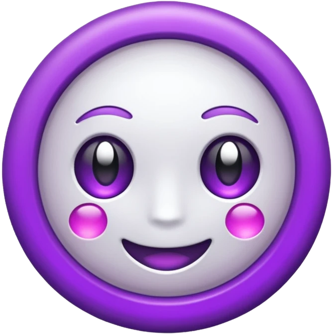 anel branco e roxo emoji