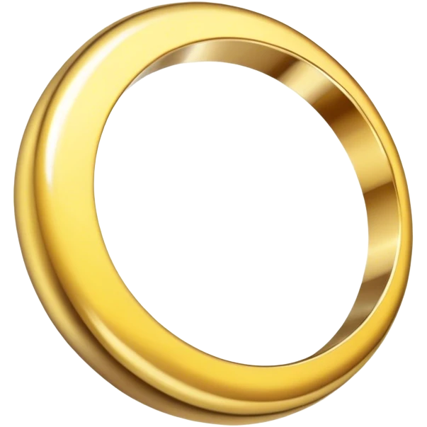 Anillo dorado emoji