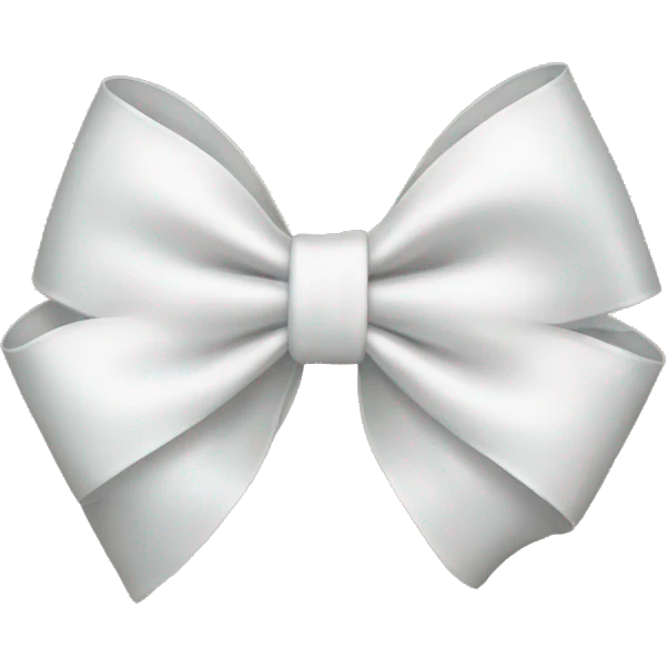 White bow emoji