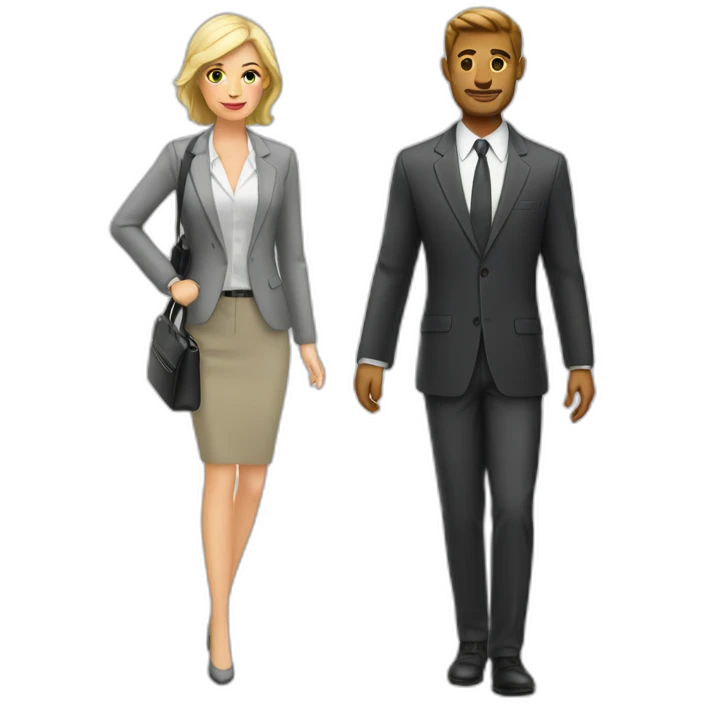 a business trip white couple emoji