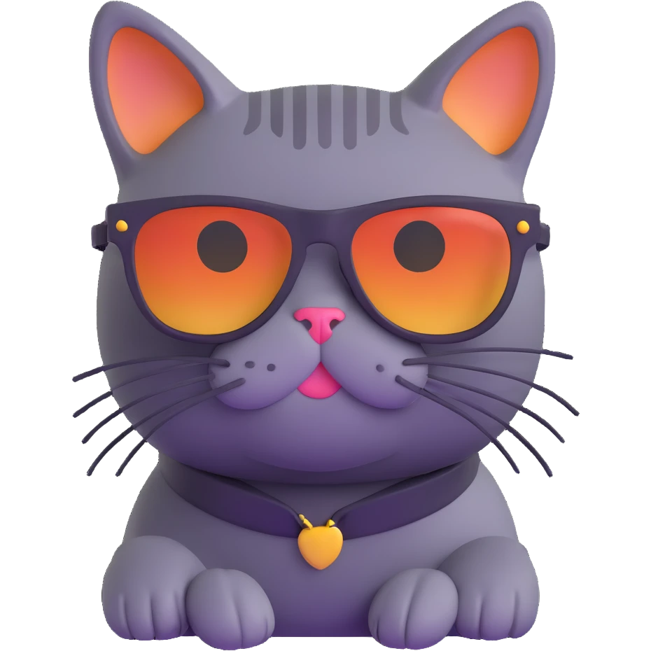 cat wearing sunglasses emoji