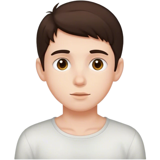 Brunette boy  emoji