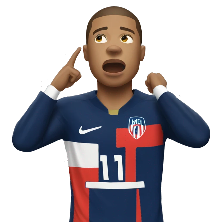 mbappe qui pleure emoji