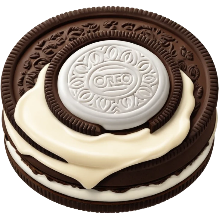 i want to create a emoji of one Oreo classic. The original oreo emoji