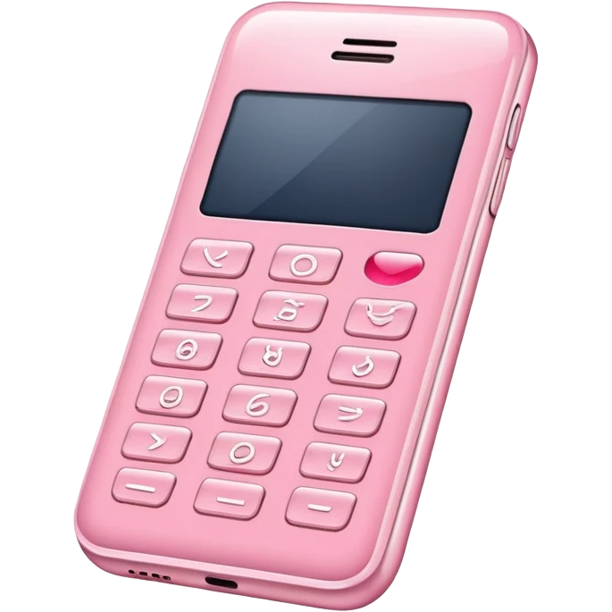 Light pink cellphone emoji