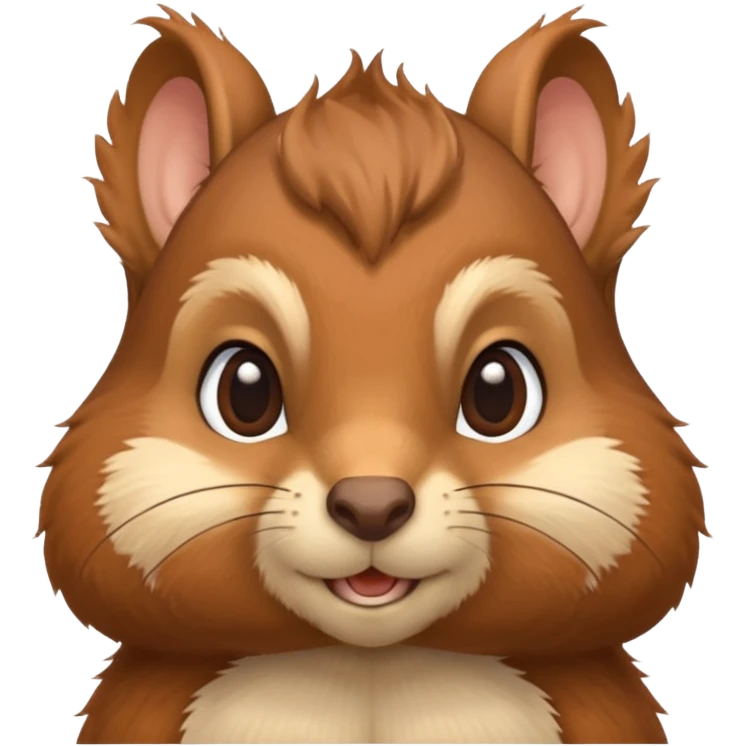 squirrel, cute, front emoji