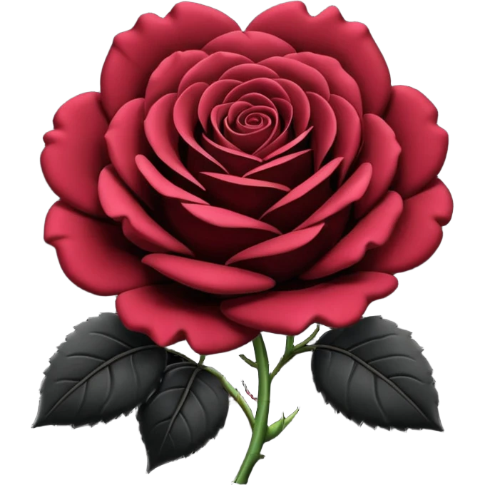 Black rose emoji