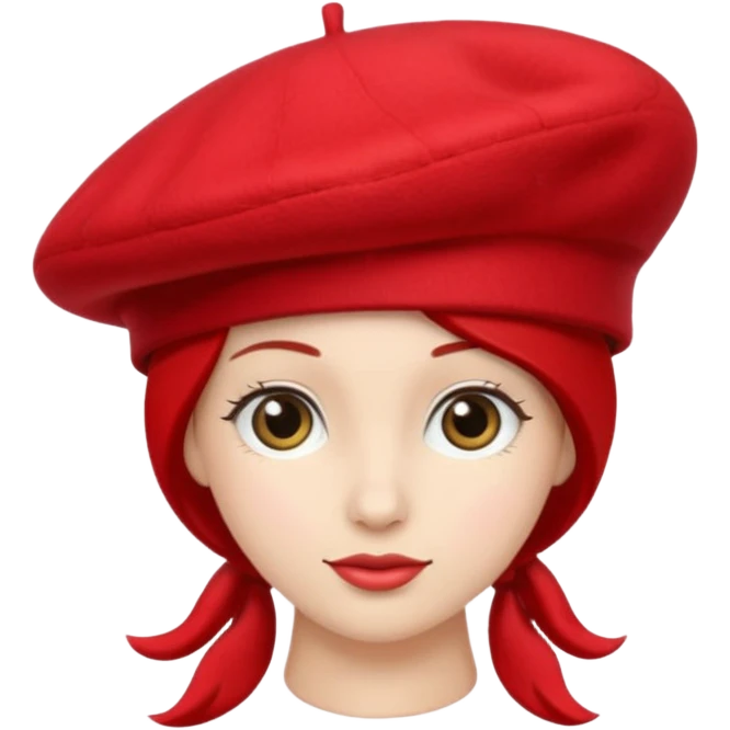Red french baret hat *only hat* emoji