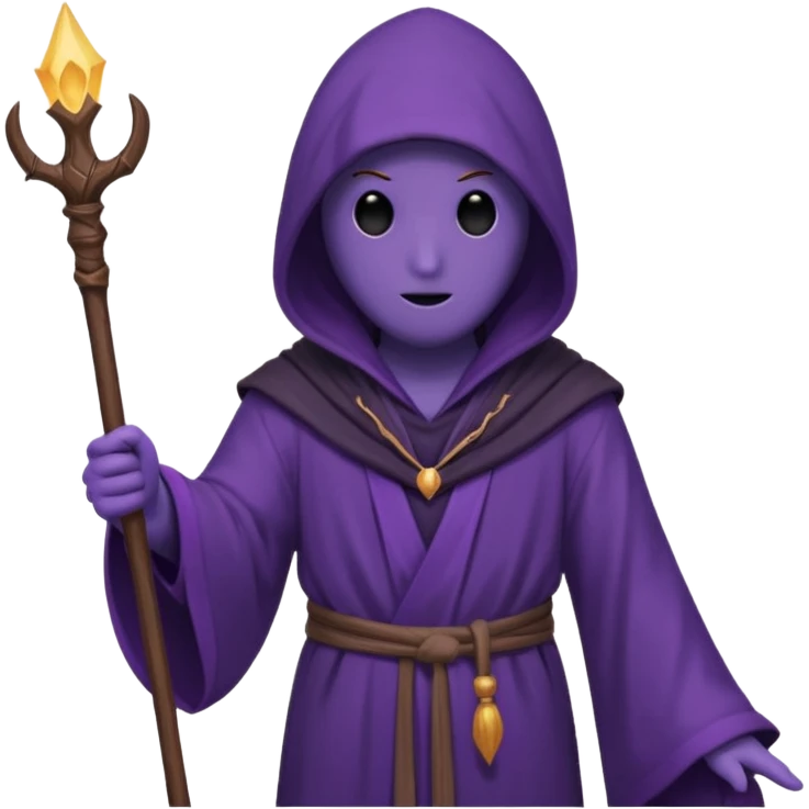 purple person no face magic user emoji