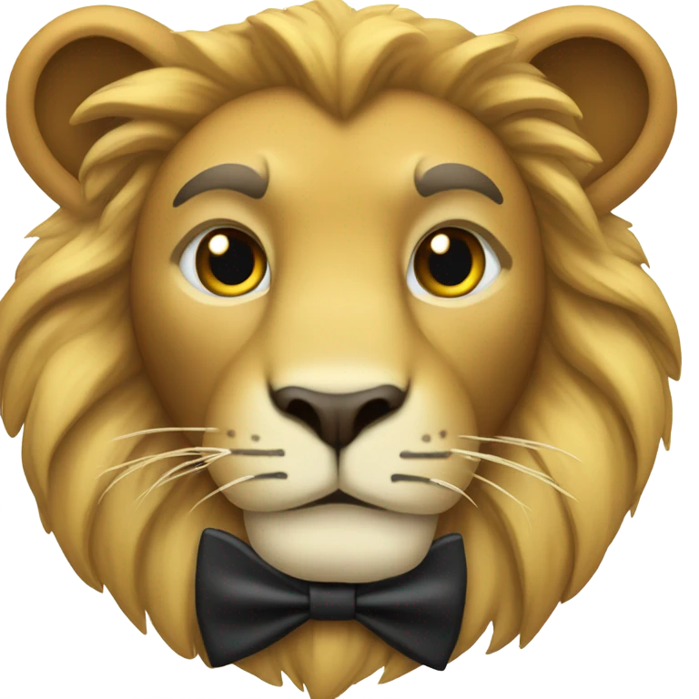 Lion wearing tuxedo  emoji