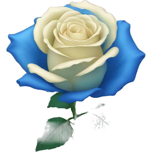 Blue rose emoji