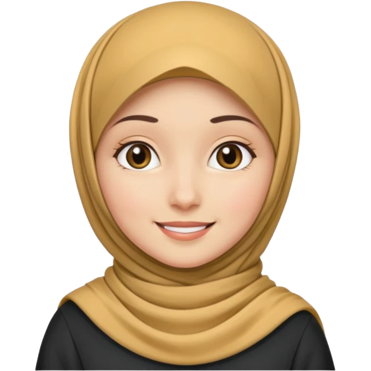 Girl hijab stand emoji