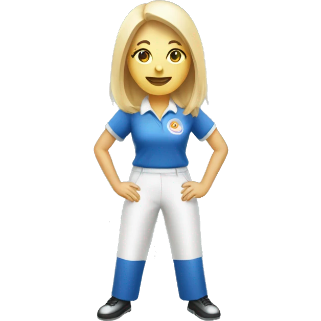 Lady Lawn bowler bowling emoji
