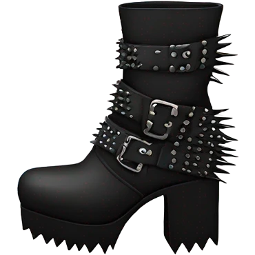 platform boots gothic with spikes emoji