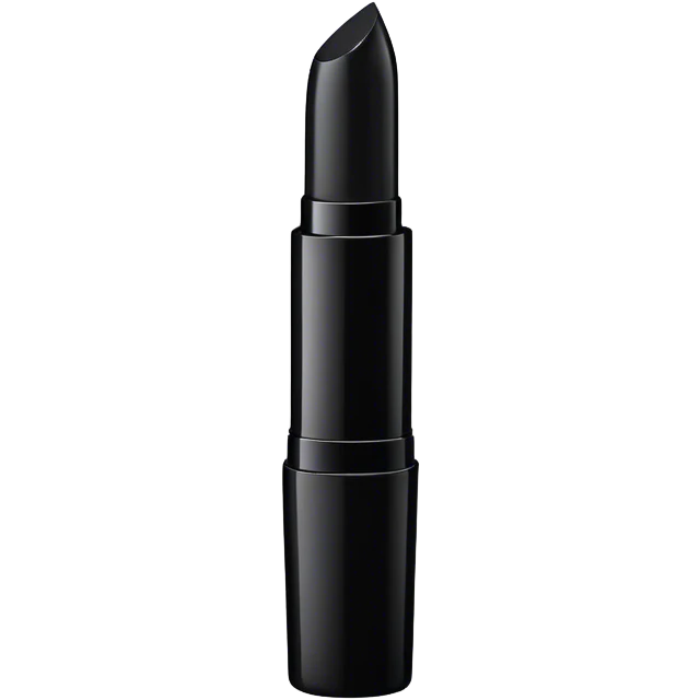 Black lipstick tube emoji