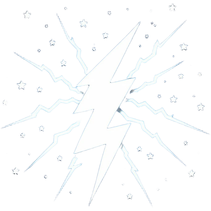 lightning bolt in the nights sky  emoji