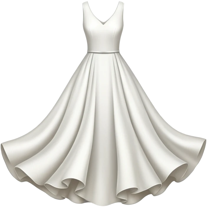 White dress with no person emoji