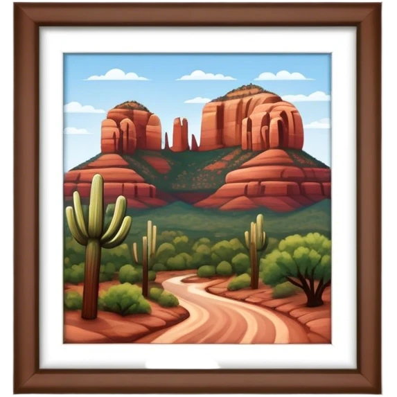 Sedona isometric emoji