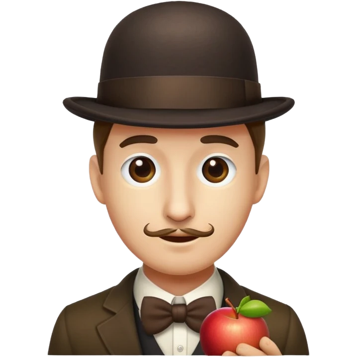 Magritte “the son of man”  emoji