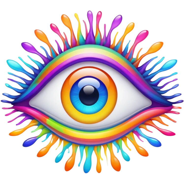 trippy eyes emoji