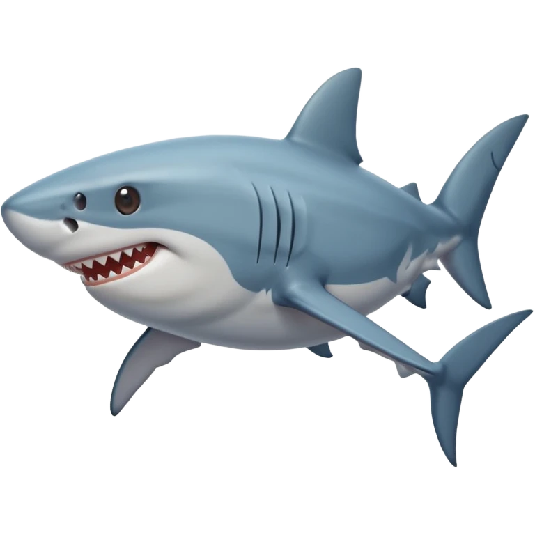 Q el tiburón tenga patas y y q este feliz  emoji