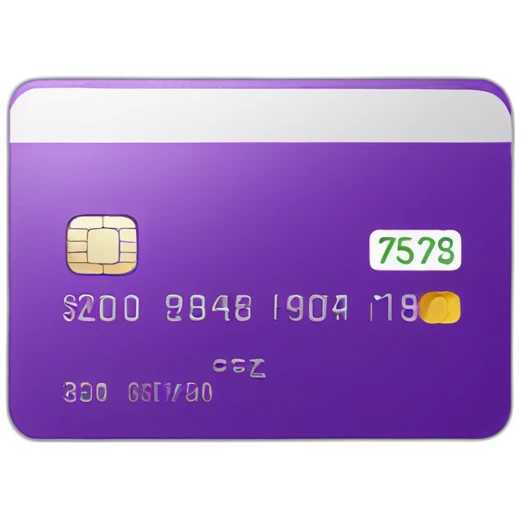 purple credit card emoji