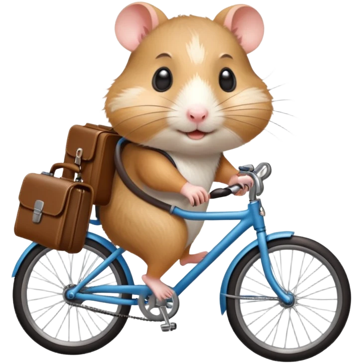 хомяк едет на работу  emoji